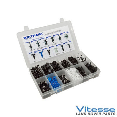 LASER Popular Trim Clips & Fixings Kit 280 Pieces With Box For Land Rovers