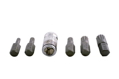 Laser Tools 0592 6pc Spline Bit Set with 3/8