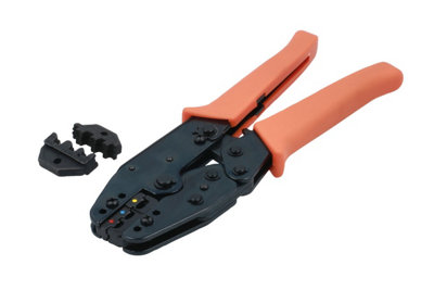 Laser Tools 2380 Ratcheting Crimping Pliers 0.5-5mm² w/Interchangeable Jaws