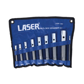 Laser Tools 2457 8pc Box Spanner Set Metric 6-22mm