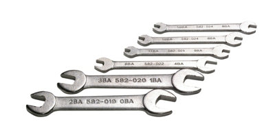 Laser Tools 2680 6pc BA Double Open-Ended Spanner Set