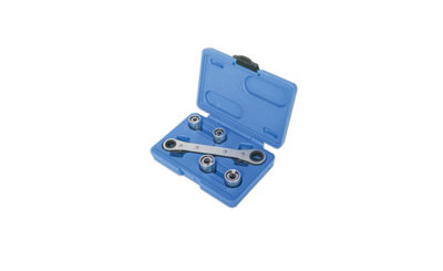 Laser Tools 4462 5pc Stud Remover Set with 'Go-Thru' Ratchet Spanner