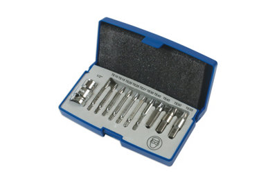 Laser Tools 6080 11pc Extractor Set for Torx Fixings E10 - E55