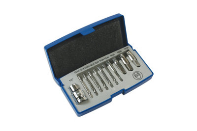 Laser Tools 6080 11pc Extractor Set for Torx Fixings E10 - E55