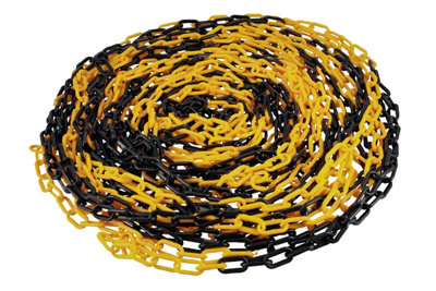 Laser Tools 61238 Plastic 6mm Chain 25m (Black/Yellow) Price Comparisons | Compare The Build