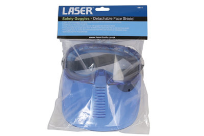 Laser Tools 6514 Safety Goggles With Detachable Face Shield