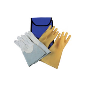 Laser Tools 6704 Insulated Gloves Pack Medium (with Leather Overgloves)