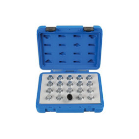 Laser Tools 6863 20pc Locking Wheel Nut Key Set for Vauxhall/Opel
