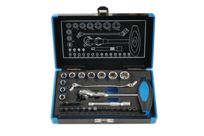 Laser Tools 6916 31pc Roto Lock Socket & Bit Set 1/4