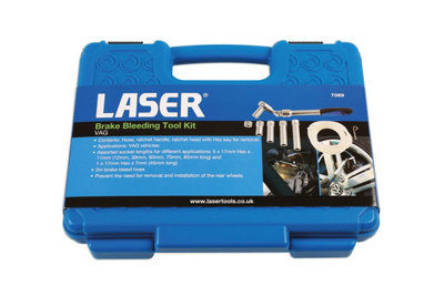 Laser Tools 7069 Brake Bleeding Tool Kit for Volkswagen & Audi Group