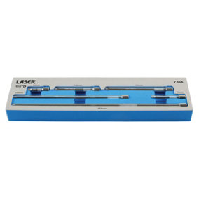 Laser Tools 7368 6pc 1/4" Drive Extension Bar Set - 50/75/100/150/250/375mm