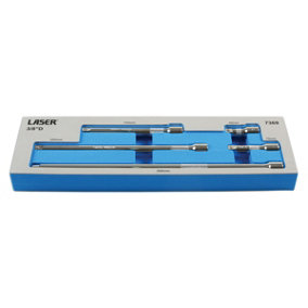 Laser Tools 7369 5pc 3/8" Drive Extension Bar Set - 50/75/150/250/350mm