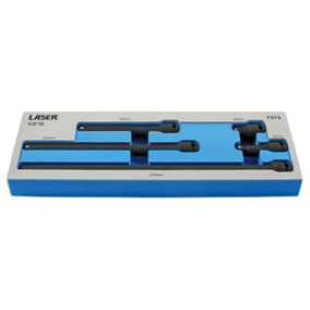 Laser Tools 7373 5pc 1/2" Drive Impact Extension Bar Set - 50/75/150/250/375mm