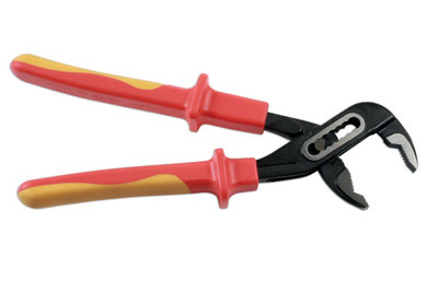 Laser Tools 7425 VDE Insulated Water Pump Pliers Slip Guard 240mm Hybrid Range