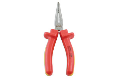 Laser Tools 7468 VDE 1000v Insulated Long Nose Pliers 150mm