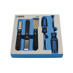 Laser Tools 7583 5pc Clip Remover And Tungsten Tipped Scraper Set