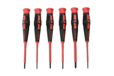 Laser Tools 7612 6pc VDE Insulated Precision Electrical Screwdriver Set