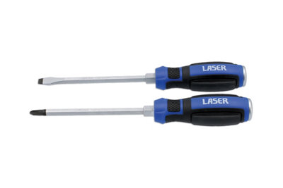 Laser Tools 7938 2pc Pound Thru Screwdriver Set PH & Flat