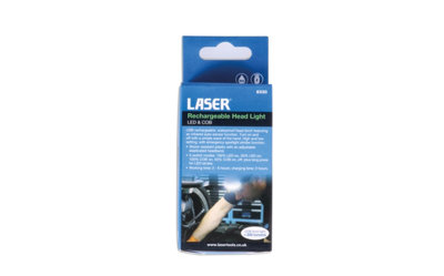 Laser Tools 8330 LED & COB Rechargeable Head Light