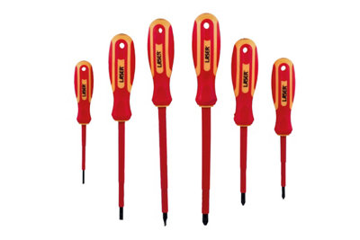Laser Tools 8455 6pc VDE 1000V Insulated Screwdriver Set Mixed Profile