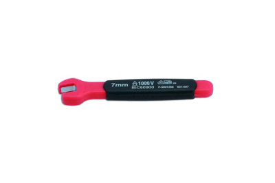 Laser Tools 8546 VDE 1000V Insulated Single Open Ended Spanner 7mm