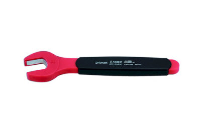 Laser Tools 8553 VDE 1000V Insulated Single Open Ended Spanner 21mm