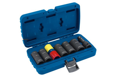 Laser Tools 8698 7pc Double Ended Wheel Nut Socket Set