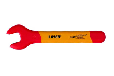 Laser Tools 8722 VDE 1000V Insulated Open Ended Spanner 12mm