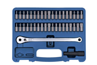 Laser Tools 8770 40pc Low Profile Ratchet & Bit Set