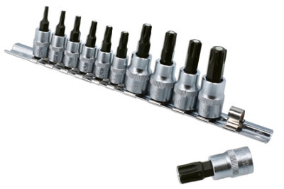 Laser Tools 8898 Magnetic Torx / Star Bit Set 11pc