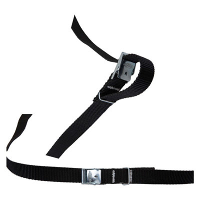 Lashing Strap With Buckle 1.5M Strap Secure Luggage 1.5m Black X 1 Pack of 2