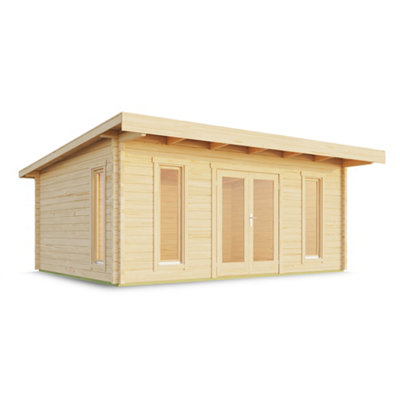 Lasita Barbados 5 Modern Summer House - 5.05m x 3.9m - Garden Log Cabin Double Glazed - 4