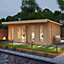 Lasita Barbados 6 Summer House - 5.69m x 3.59m - Garden Log Cabin