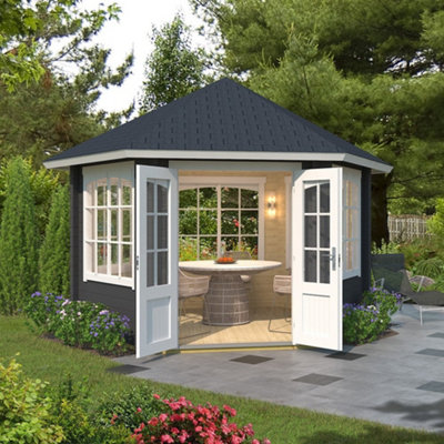 Lasita Bradfield Pavilion Summer House - 3m x 3m - x5 Windows - 4
