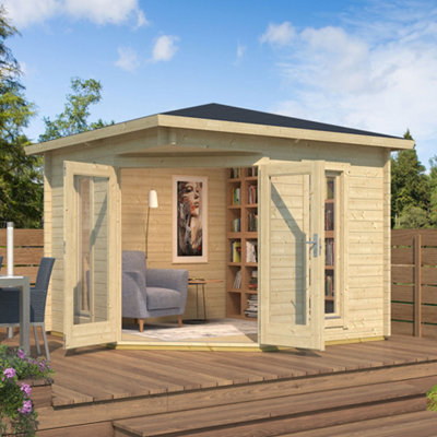 Lasita Edinburgh 1 Corner Summer House - 2.8m x 2.8m - Double Glazed