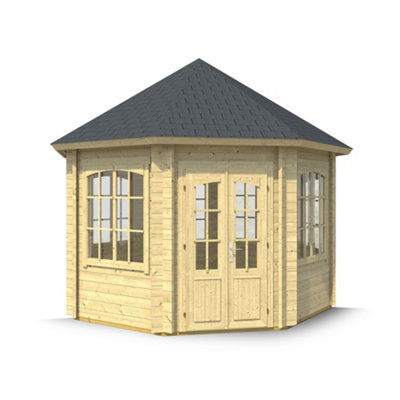Lasita Jarrow 8 Sided Octagonal Summerhouse-  3.47m x 3.47m - Windows all round - 4