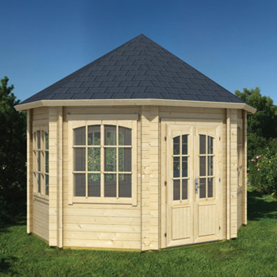 Lasita Jarrow 8 Sided Octagonal Summerhouse-  3.47m x 3.47m - Windows all round - 5
