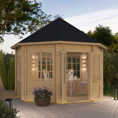 Lasita Jarrow 8 Sided Octagonal Summerhouse-  3.47m x 3.47m - Windows all round - 6