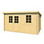 Lasita Osland Amira 230 Pent Log Cabin - 3.8m x 2.3m - 28mm Summer House