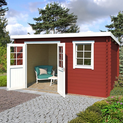 Lasita Osland Amira 275 - 2.75m x 3.8m - Pent Roof Log Cabin Summer House - 5