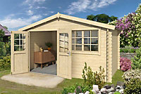 Lasita Osland Axel 230 - 3.8m x 2.3m - Traditional Style Log Cabin Summer House