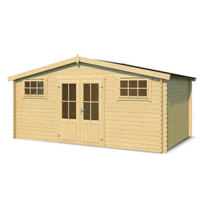 Lasita Osland Dallas Log Cabin - 4.8m x 2.92m - Traditional Summer House - 4