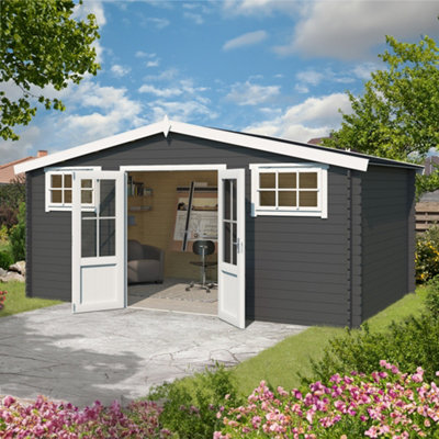 Lasita Osland Dallas Log Cabin - 4.8m x 2.92m - Traditional Summer House - 6