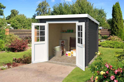 Lasita Osland Indi 175 Log Cabin - 2.3m x 1.75m - 28mm Log Cabin Shed - 4