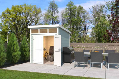 Lasita Osland Kibo 2 Storage Shed - 2.5m x 2m - 28mm Wall Logs - 6