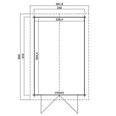 lasita Osland Mauritius Wooden Garage - 3.3m x 5.1m - Log Cabin Garage - 3