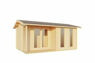 Lasita Osland Riverside Log Cabin - 4.8m x 3m - 28mm Summer House