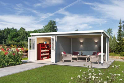 Lasita Osland Saint Raul Summer House with Veranda - 5.9m x 2.75m - 28mm Wall Logs - 4