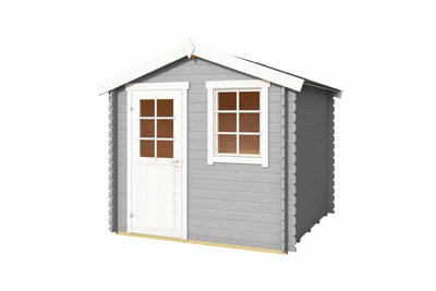Lasita Osland Wels 2 Log Cabin - 2.3m x 2.3m - Traditional Apex Style Garden Room - 4