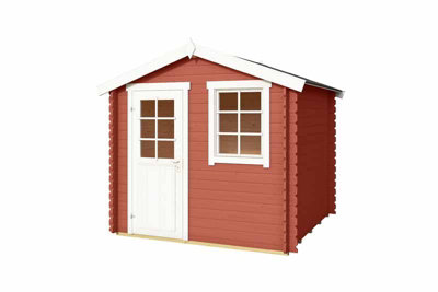 Lasita Osland Wels 2 Log Cabin - 2.3m x 2.3m - Traditional Apex Style Garden Room